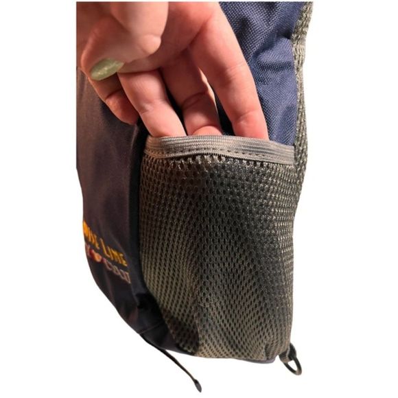 DCL Disney Cruise Line One Shoulder Sling Backpack Blue Gray Castaway Club Mesh - Picture 7 of 12